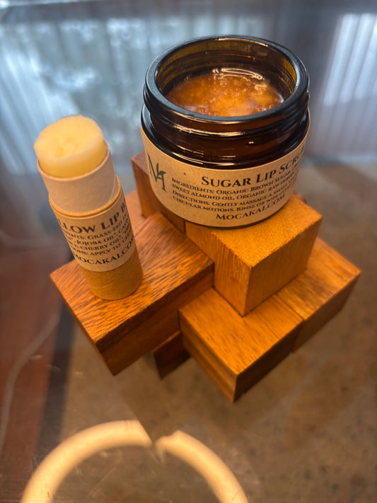 Sugar Lip Scrub and Tallow Lip Balm Set